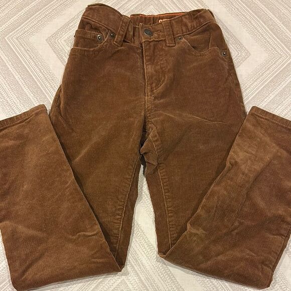 Crewcuts Boys Brown Adjustable Waist Corduroy Pants - Size 7 - Picture 2 of 8